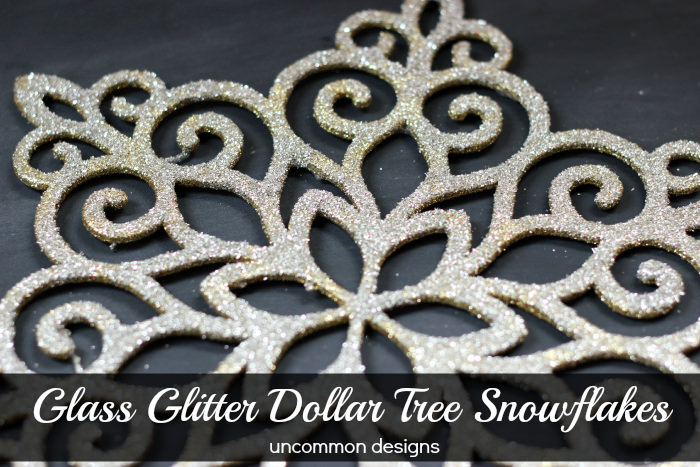 Glass Glitter Snowflakes - Uncommon Designs