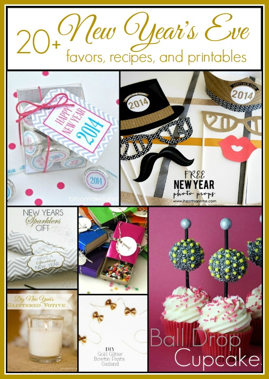 20+ New Year's Eve Ideas and Inspiration. We have included favors,recipes, and printables to make your celebration the best ever! #partyideas #newyearseve #newyears