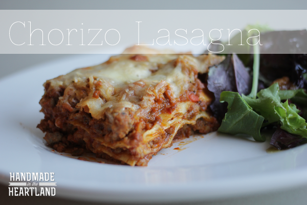 Chorizo Lasagna