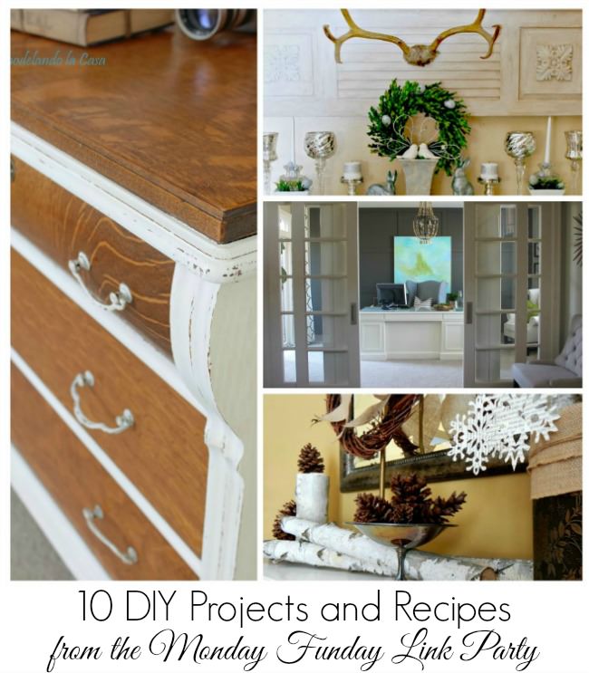 10 DIY Projects and Recipes from the 6 Blog Monday Funday link party. Join us each Sunday night at 7pm EST at www.uncommondesignsonline.com