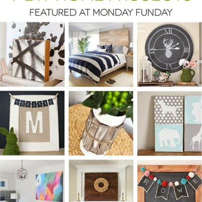 9 DIY Home Projects and the Monday Funday Party {57}