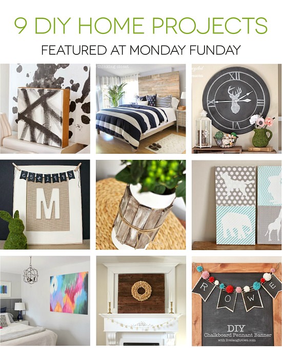 9 Diy Home Projects from Monday Funday #linkparty #mondayfunday #linkpartyfeatures