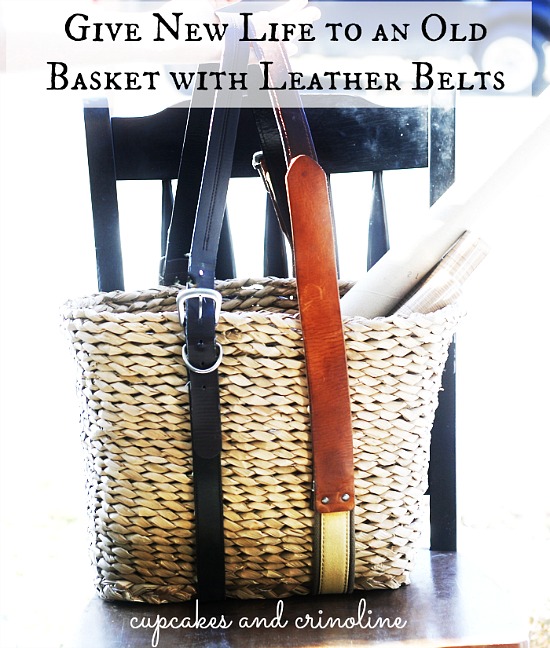 How-to-Add-Leather-Handles-to-an-Old-Basket-Cupcakes-and-Crinoline