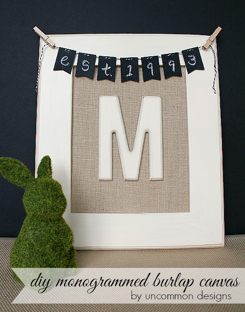 diy-monogrammed-burlap-canvas-#mpinterestparty