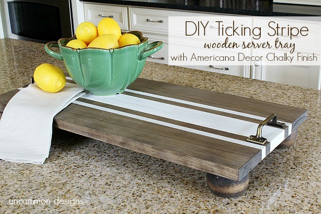 diy-ticking-stripe-wooden-server-americana-decor-chalky-finish-uncommondesigns