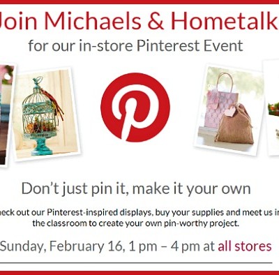 Snow in the South and our Michaels and Hometalk Pinterest Party Prep
