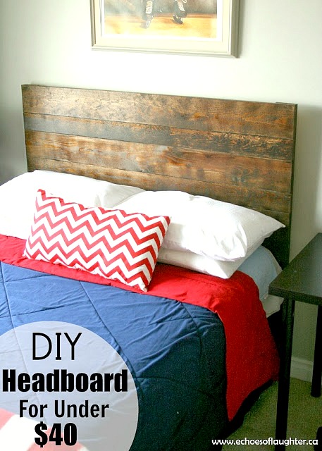 $40 DIY Headboard from Monday Funday! #diyproject #linkparty #linkpartyfeature #mondayfundayparty