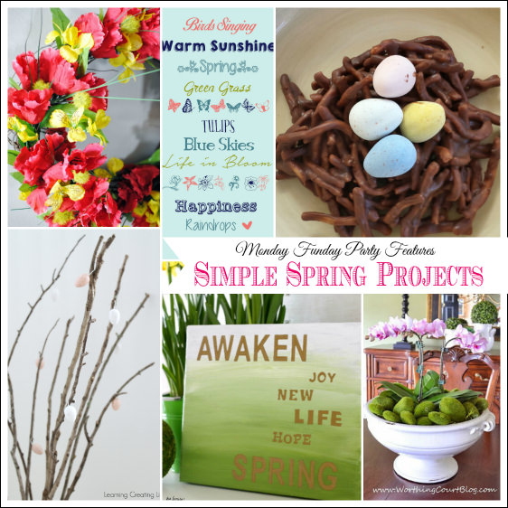 Simple Spring Projects from the Monday Funday Link Party www.uncommondesignsonline.com