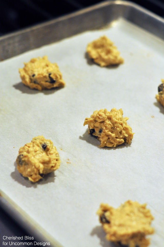 Banana and Dark Chocolate Chip Oatmeal Cookies Recipe Perfect for Desserts and Snacks!  www.uncommondesignsonline.com 
