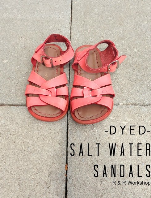 dyed sandals