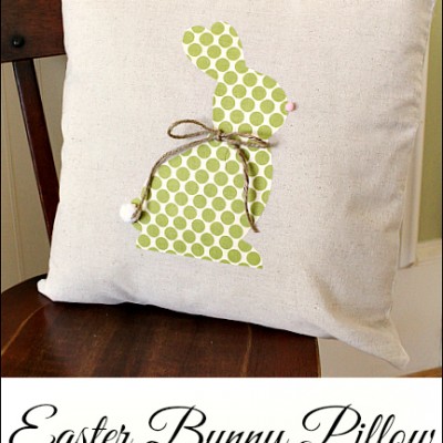 No Sew Easter Bunny Pillow … Swing Into Spring Craft Link Party