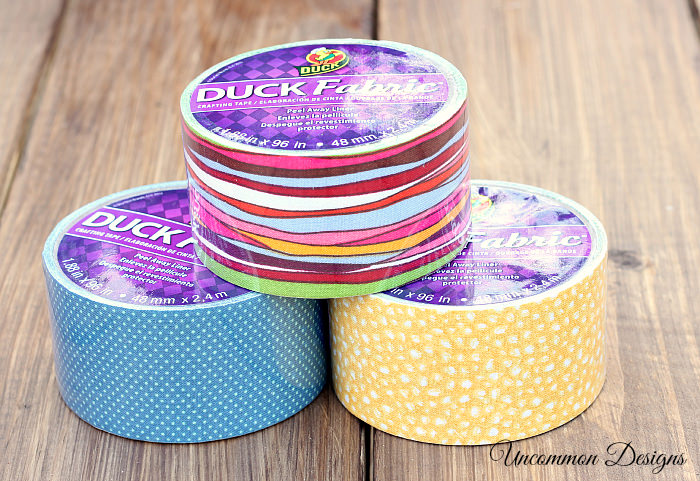 Make Bangle Bracelets from Shower Curtain Rings and Fabric Tape #DuckCraftTape