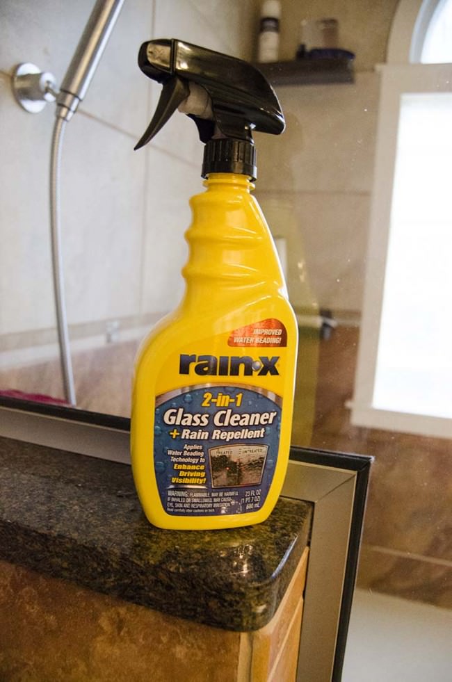  Glass Shower Door Cleaner & Repellent. Water Repellent