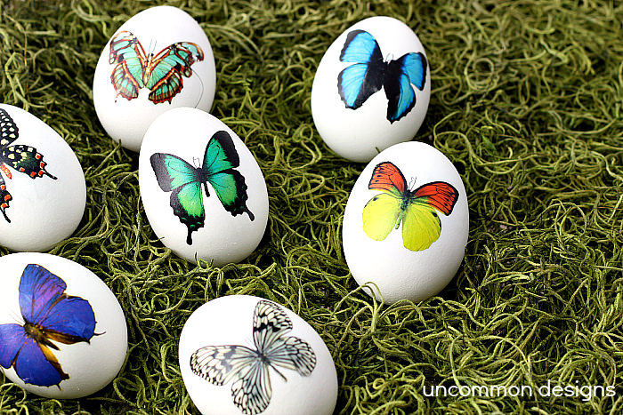 Decorate Easter Eggs with Temporary Tattoos... So pretty and elegant!  via www.uncommondesignsonline.com  #Easter 