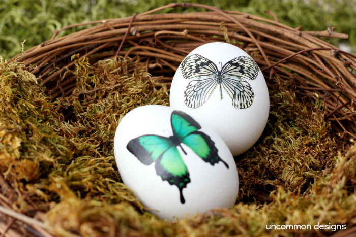 Decorate Easter Eggs with Temporary Tattoos... So pretty and elegant!  via www.uncommondesignsonline.com  #Easter 