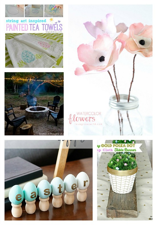 10 Ideas to add Spring to your home from the Monday Funday link party! #linkparty #linkpartyfeatures #spring #homedecor
