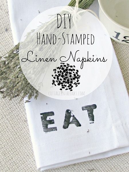 DIY-hand-stamped-linen-napkins