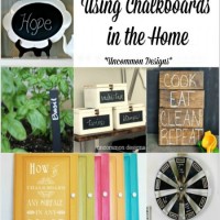 Using Chalkboards in the Home: Chalkboard Projects you Won't want to miss! by Uncommon Designs