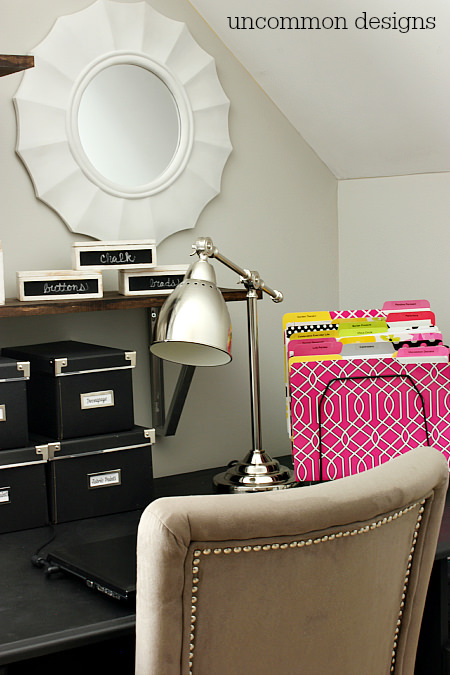 Craft Room Inspiration via www.uncommondesignsonline.com #CraftOrganization #CraftRoom