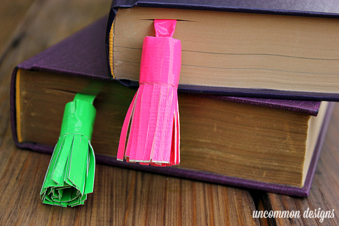 Make Tassel Bookmarks with Duck Tape® #DuckTape #ad www.uncommondesignsonline.com