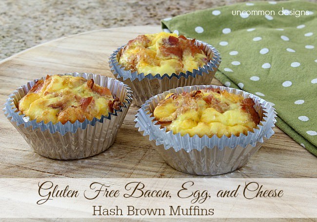 Gluten Free Bacon, Egg, and Cheese Hash Brown Muffins for Easter Brunch! #oreidahashbrown #shop #cbias #easterbrunch #recipe