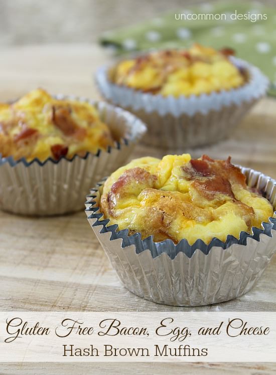 Yummy Gluten Free Breakfast Muffins via Uncommon Designs