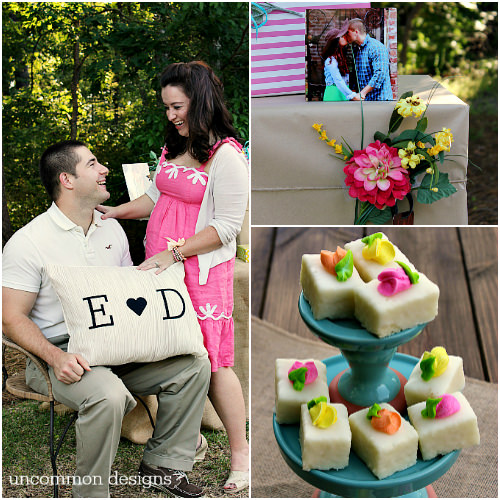 Host a beautiful and fun backyard couples wedding shower! www.uncommondesignsonline.com #Wedding #WeddingShower #ShutterflyWedding