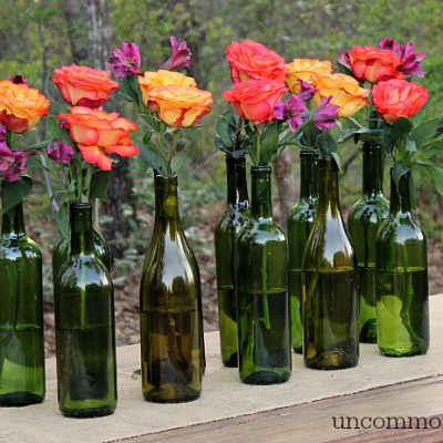 Easy and Elegant Wine Bottle Centerpiece