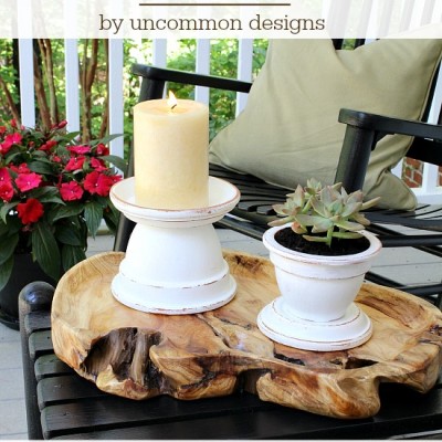 Outdoor Terra Cotta Candle Holders