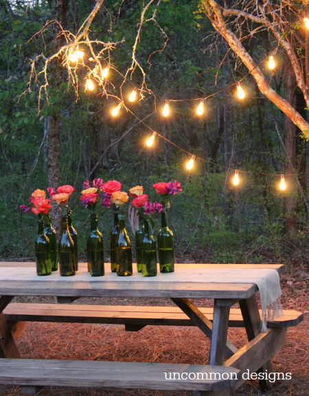 Easy Outdoor Lighting Ideas... Light the Way to a Gorgeous Party! www.uncommondesignsonline.com