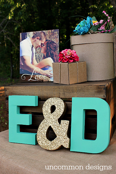 Host a beautiful and fun backyard couples wedding shower! www.uncommondesignsonline.com #Wedding #WeddingShower #ShutterflyWedding