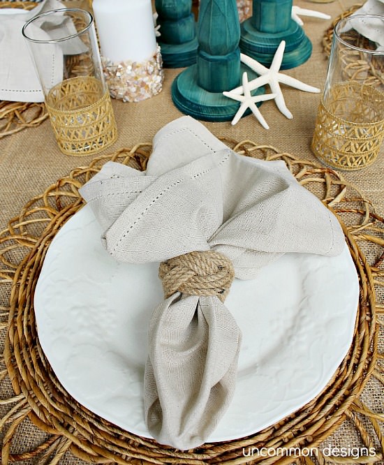 Summer Beach Tablescape - Celebrate & Decorate