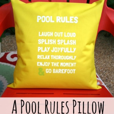 Pool Rules Pillow