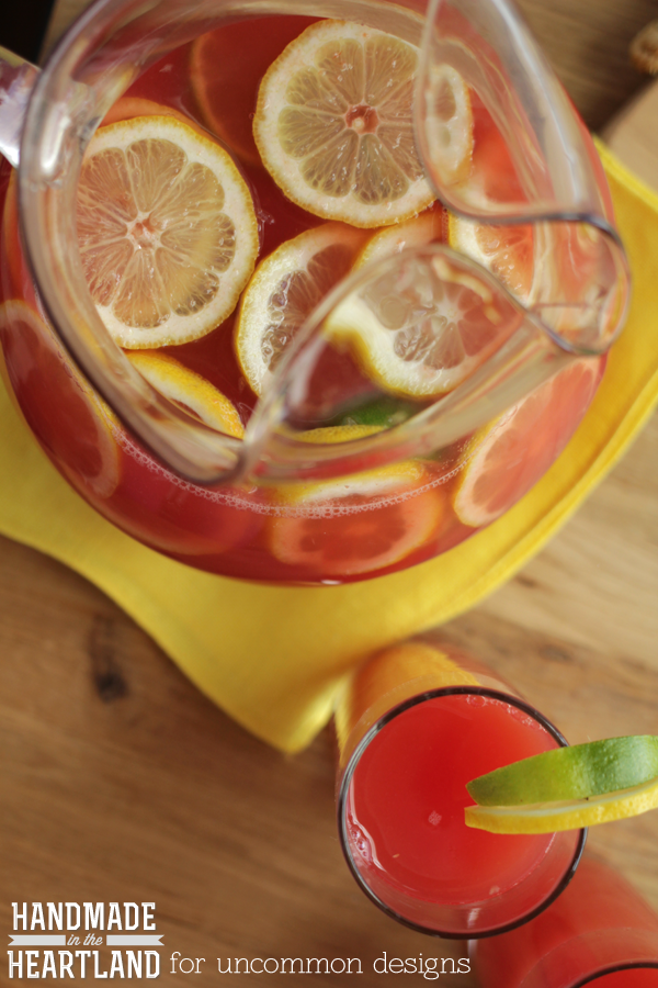 Cool off with this Watermelon Lemon-Limeade.  Summer's most adored fruits are the star of this delicious drink recipe and you are going to love it!  