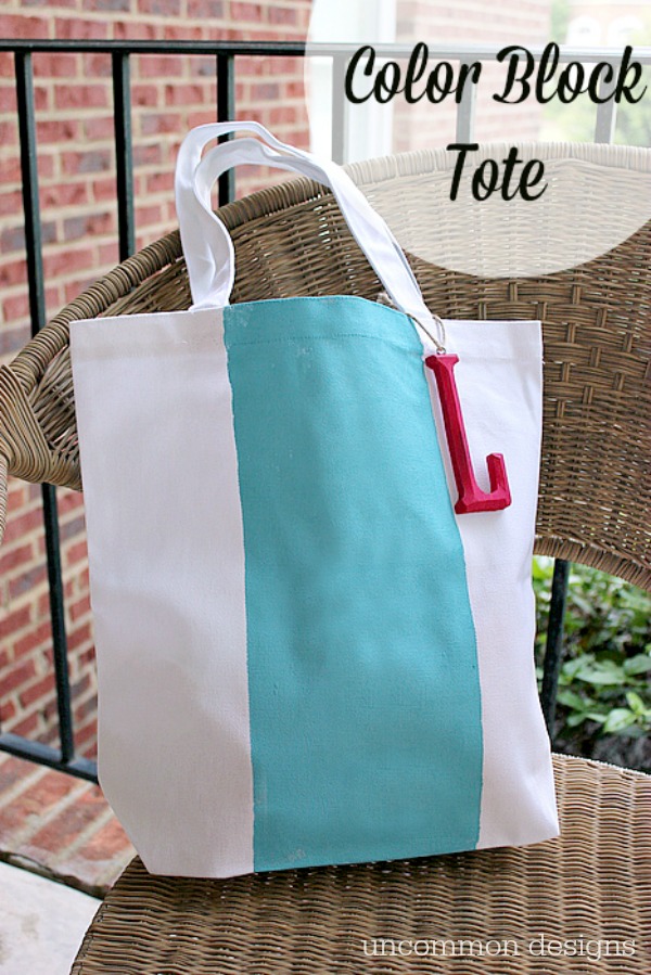 Make a Color Block Tote for Spring with Uncommon Designs