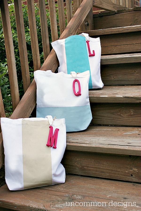 Make a Color Block Tote for Spring with Uncommon Designs