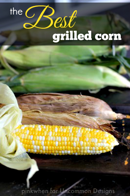 The best grilled corn recipe ever! www.uncommondesignsonline.com #grillingrecipes #corn #grilled
