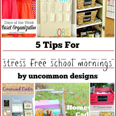 5 Tips for Stress Free School Mornings