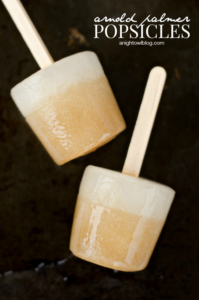 Arnold Palmer Popsicles... get refreshed with this cool and delicious recipe!  #OneCraftySummer