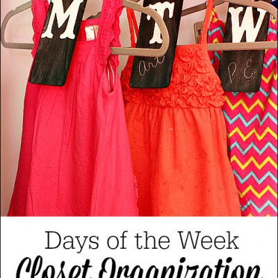 Days of the Week Closet Organizers