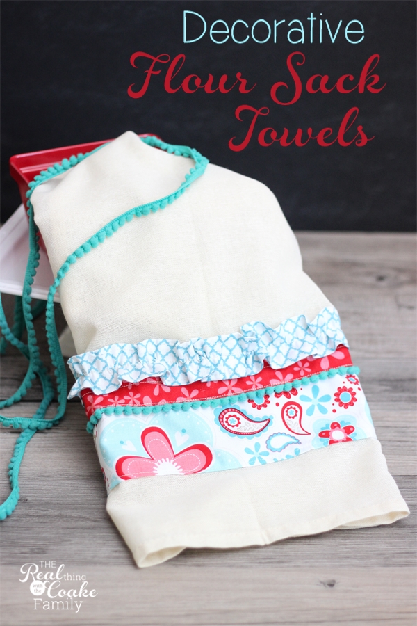 DIY Flour Sack Towels - Twine & Braids