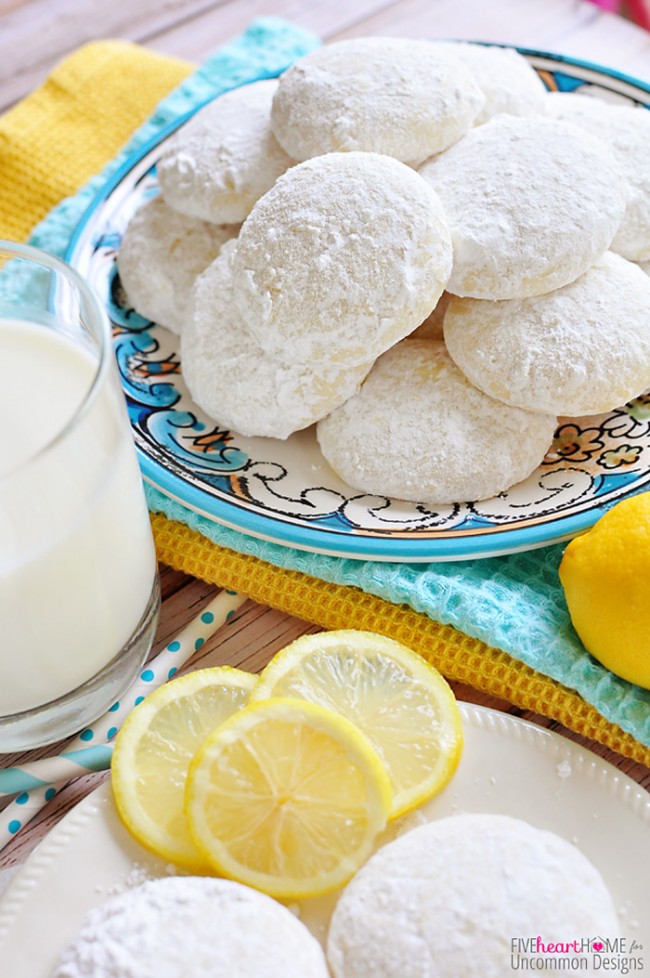 Tender, Buttery Lemon Cooler Cookies Recipe www.uncommondesignsonline.com