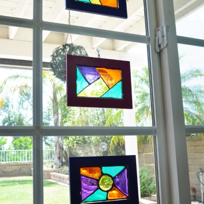 Glass Stained Frame Suncatchers