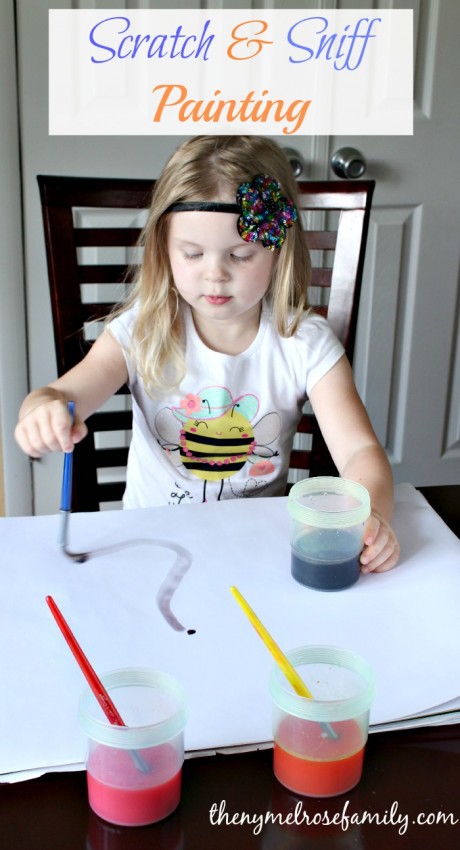 Scratch and Sniff Painting. One Crafty Summer