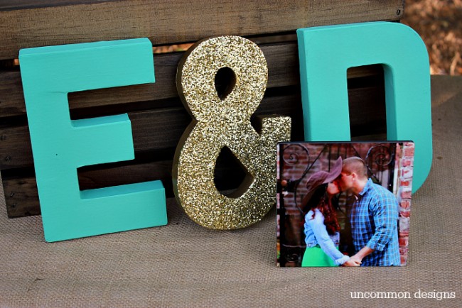 Wedding Monogrammed Letters perfect for a wedding or shower by Uncommon Designs
