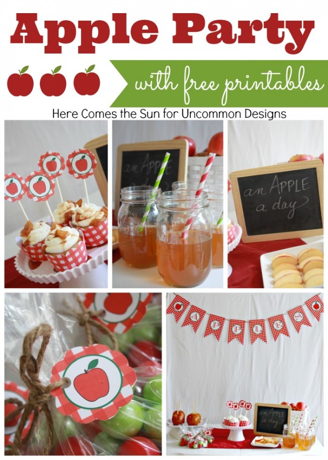 Apple Party Free Printable Pack