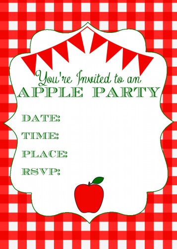 Throw an apple party this Fall with this  complete Free Printable Pack!  Uncommon Designs