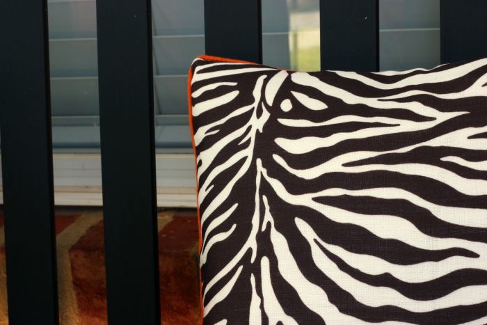 fall zebra pillow