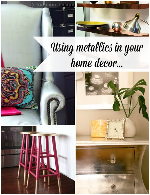 metallic home decor