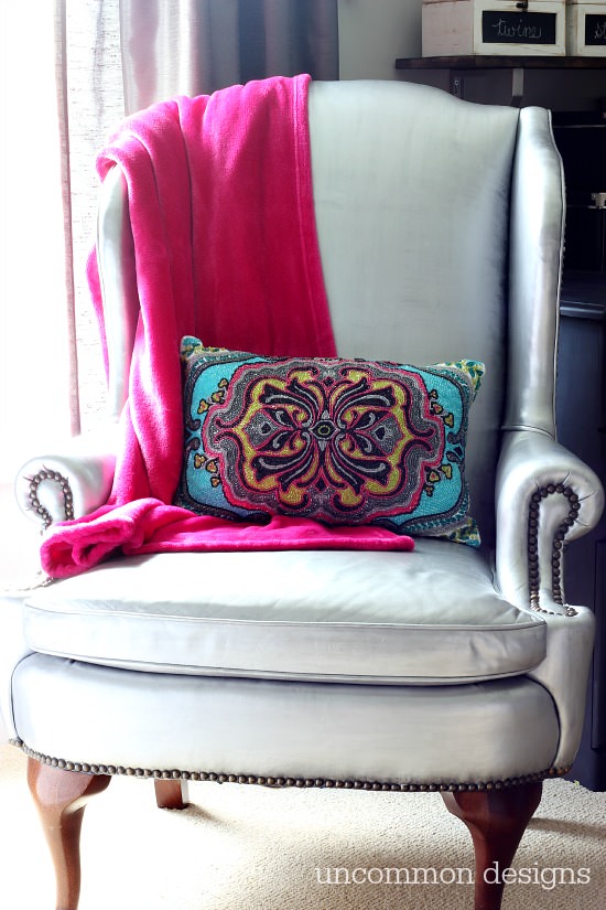 Painting a Leather Chair… Yes I did! - Uncommon Designs